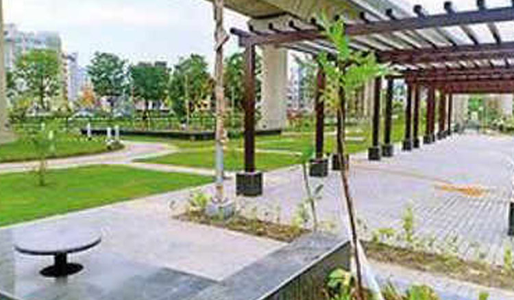 Gardens of Biswa Bangla Gate