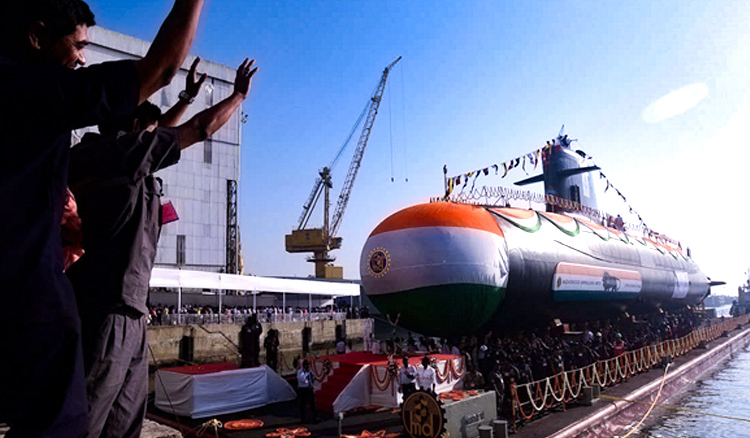 India launches new submarine