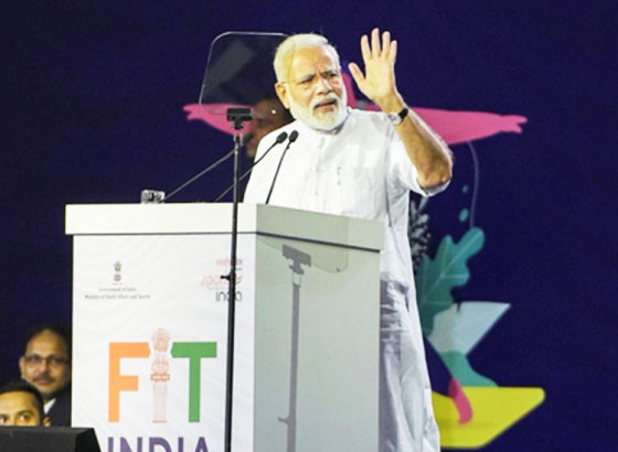 PM Modi launches the nation-wide Fit India Movement