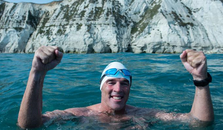 Lewis Pugh: first person to swim under the Antarctic ice sheet